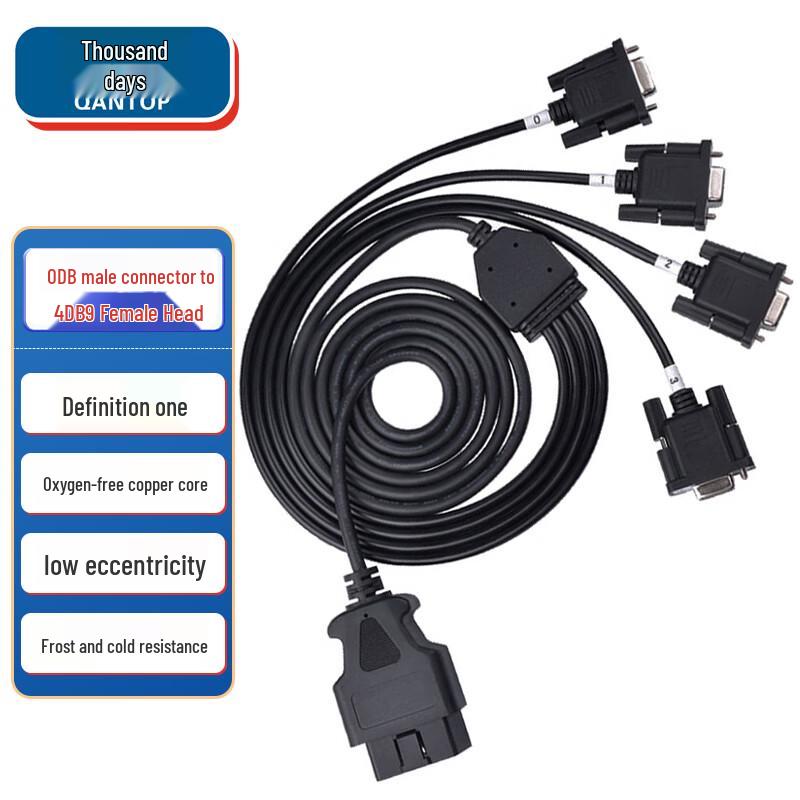Кабели-шлюзы Qantop Car OBD на DB9/Ethernet