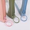 With Zipper Pencil Bag PVC Storage Bag Office School Supplies Triangular Pencil Case  Student