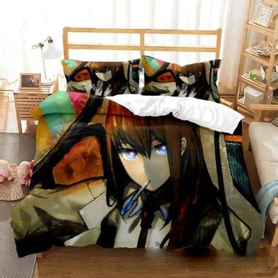 Аниме Steins Gate Kurisu Makise Комплект постельного белья для мальчиков и девочек Twin Queen Size Пододеяльник Наволочка Детская кровать Взрослый Домашний Текстиль