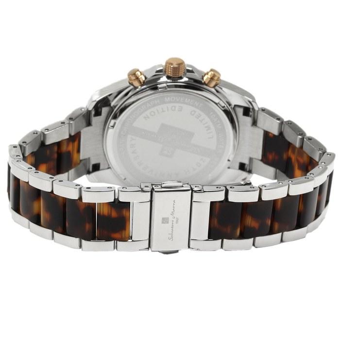 Salvatore Marra Men's Chronograph Watch SM23105-SSBRPG (Silver/Brown Rose)
