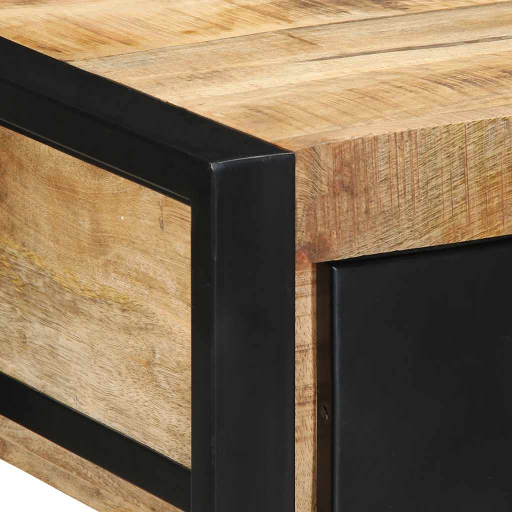 Console Table 100x35x75 cm Rough Solid Mango Wood
