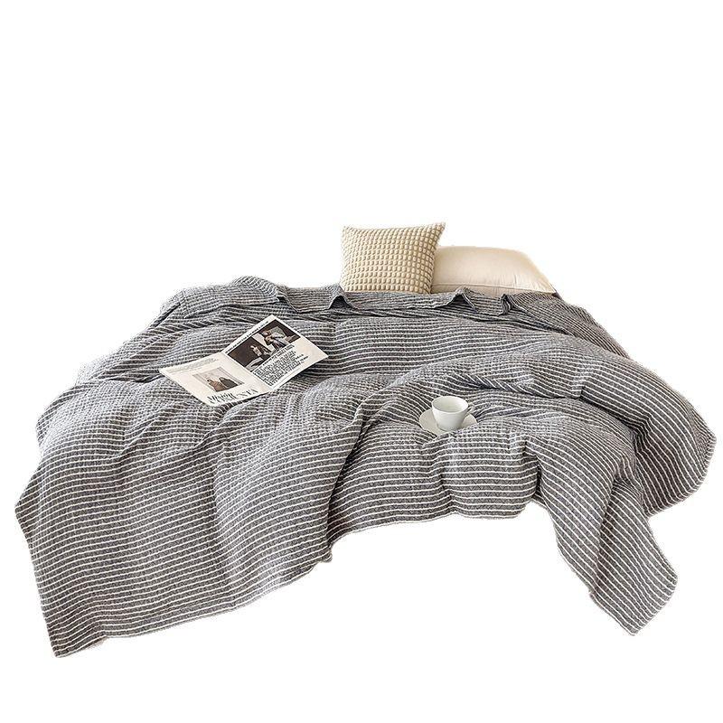 Хлопковое трехслойное марлевое одеяло класса А, машинная стирка, летнее прохладное одеяло для кондиционирования воздуха, покрывало для сна в офисе, мягкое одеяло-полотенце