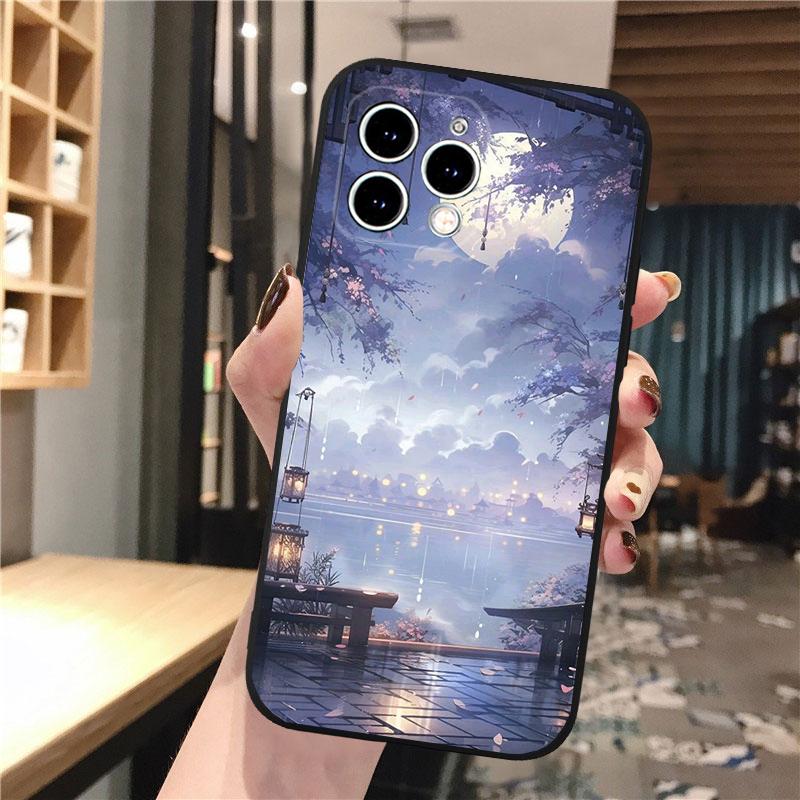 Чехол для телефона со звездным лунным облаком для iPhone Samsung Galaxy Redmi Xiaomi Oppo OnePlus Note SA 7 8 9 10 11 12 13 14 20 21 22 23 53 54 Pro Max Plus Ultra