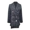Women's New Fashion Long-Sleeved Casual Suit Collar Printed Pocket Jacket