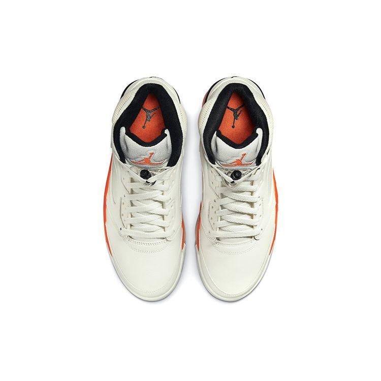 Мужские кроссовки Air Jordan 5 Retro Shattered Backboard White Sail Orange-Blaze DC1060-100