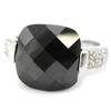 Black White 'Romy' Silver Ring