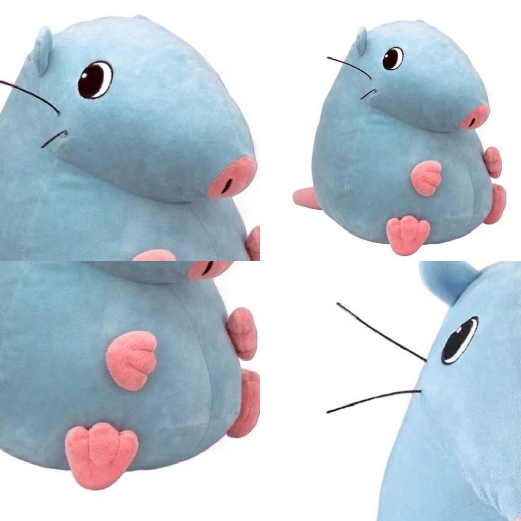 Очаровательная плюшевая игрушка «Башня из пиццы» Глупая крыса, мягкого небесно-голубого цвета, для детей и коллекционеров