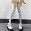 Японские чулки с перекрестными ремешками Белые колготки Jk Silk Tights Бандажные чулки