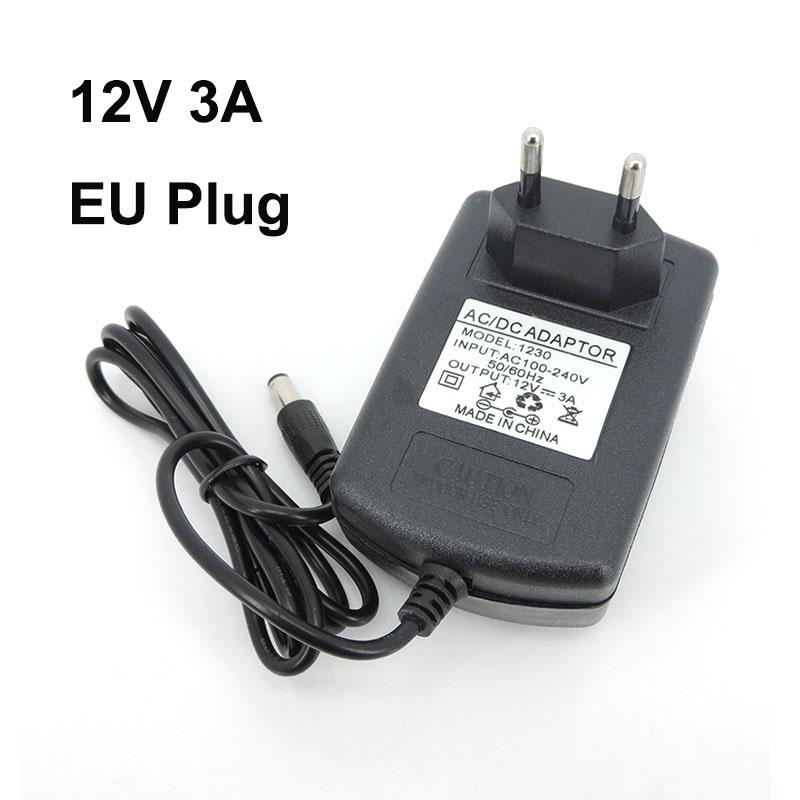 AC TO dc 12V 3A 3000MA EU US AU UK Блок питания 12V Трансформатор AC 220V TO 12V Адаптер питания переменного тока для светодиодной ленты Драйвер--