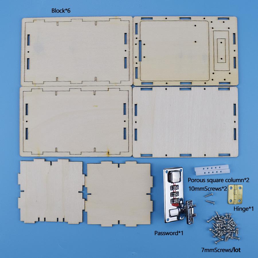 Механический кодовый замок, наборы моделей «сделай сам», научные игрушки для детей, ручная сборка, коробка с паролем, набор «сделай сам», деревянные игрушки, образование