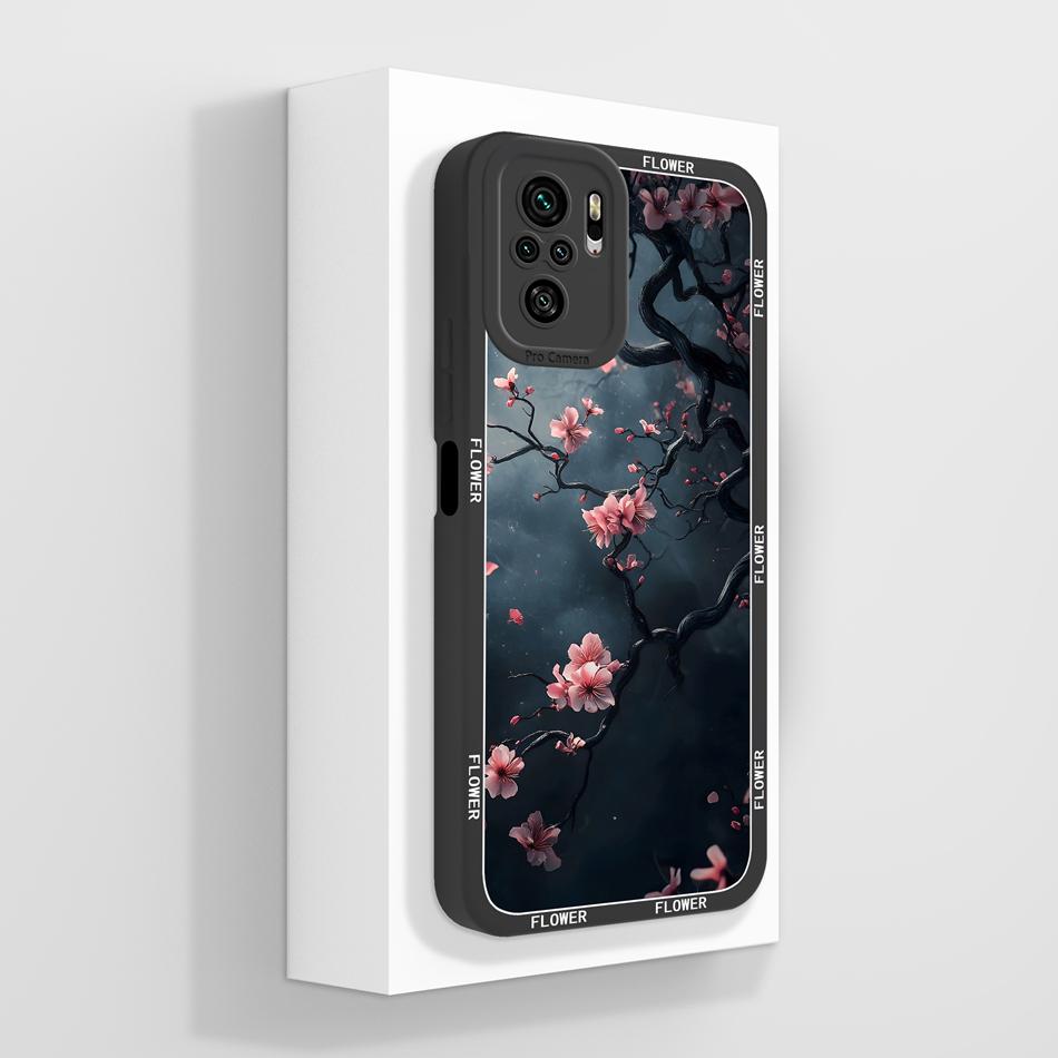 Чехол для Redmi Note 10 10T 10S Фантазийный Цвет Цветов Чехол для Телефона Для Xiaomi Redmi Note10 4G 5G Мягкие Жидкий Силикон Задние Крышки