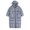 New European and American high-end down jackets for women's medium and long fashion hooded white duck down red thickened down jackets winter