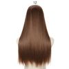 MISS WIG Невидимые проволочные наращивания без зажима, 16, 22, 32 дюйма, синтетические волны, натуральный черный, коричневый шиньон, наращивание волос