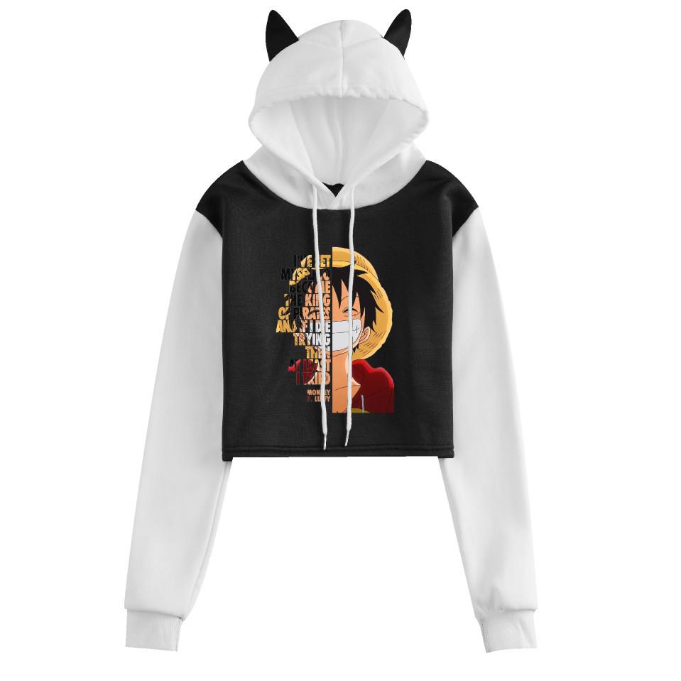 Женская повседневная толстовка - One Piece Gear 5 Луффи Форма Ника (Стиль японского аниме)