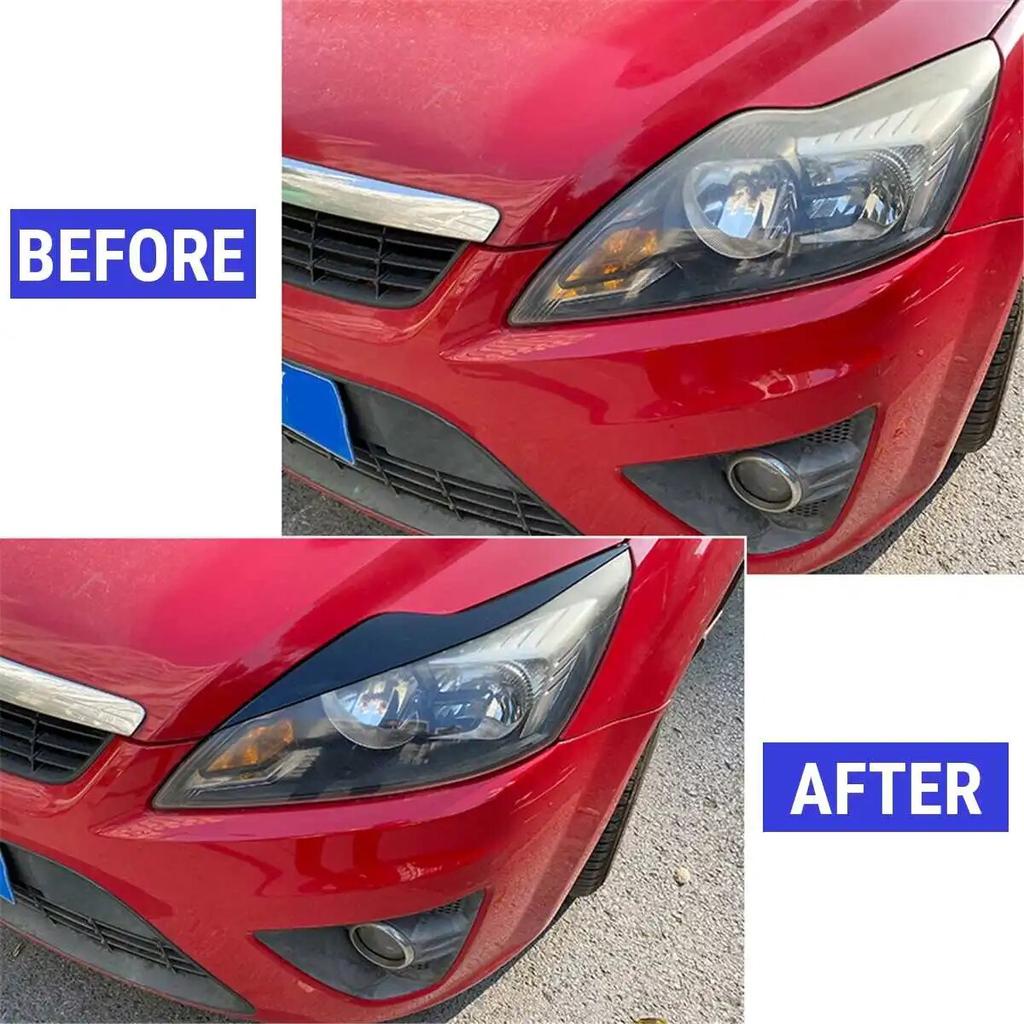 ABS фары для бровей, веки, наклейки на фары, крышка для FORD Focus 2 MK2 2,5, внешняя крышка, накладка, автомобильные аксессуары 2008-2011 гг.