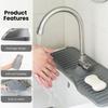 Kitchen Sink Splash Guard Durable Easy Installation Silicone Faucet Handle Tray for Clean Organized Kitchen