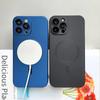 Luxury For Magsafe Wireless Charging Case For iPhone 16 15 14 13 12 11 Pro Max Plus Magnetic Lens Protector Shockproof Matte Cover