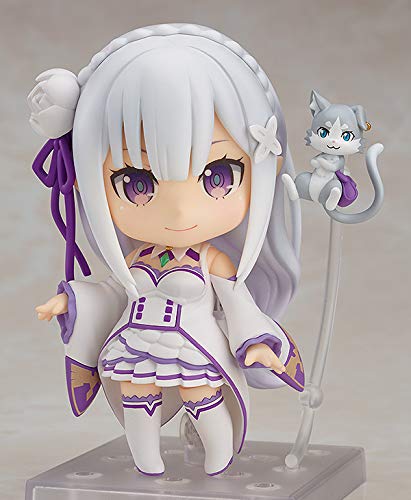 Good Smile Company Нендороид Ре:Фигурка Эмилии из фильма «Начало жизни в другом мире» (без масштаба, из ABS и PVC, раскрашенная, подвижная, переиздание).