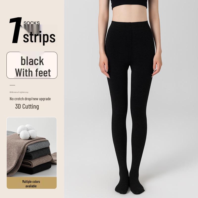 Женские серые бархатные колготки без спадов — плотные, большого размера, утягивающие, идеально подходят для весны, осени и зимы