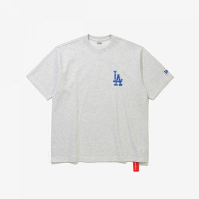 New Era Mlb La Dodgers Рисунок Футболка Хизер Серый