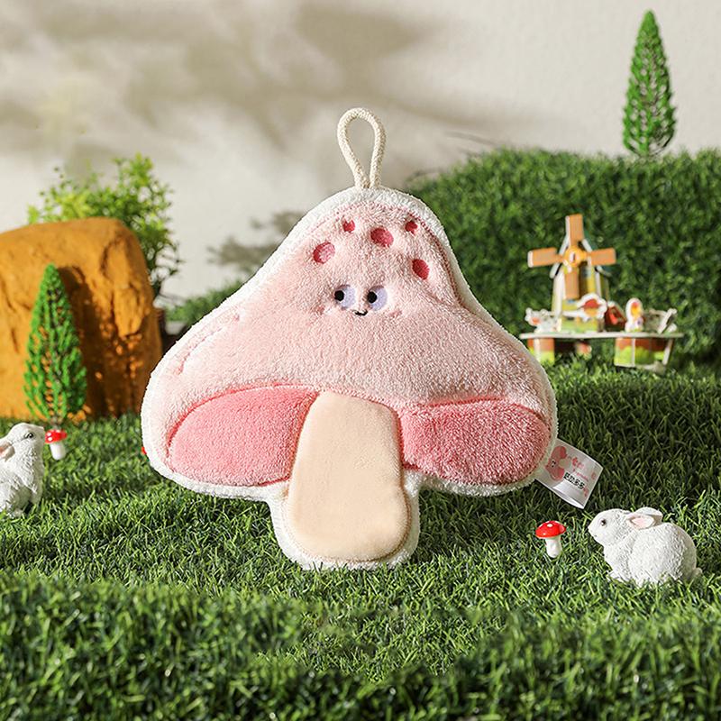 Полотенце для рук мультяшное вытирать носовой платок тряпка форма овоща полотенца для вытирания рук утолщенное впитывающее с петлей для подвешивания