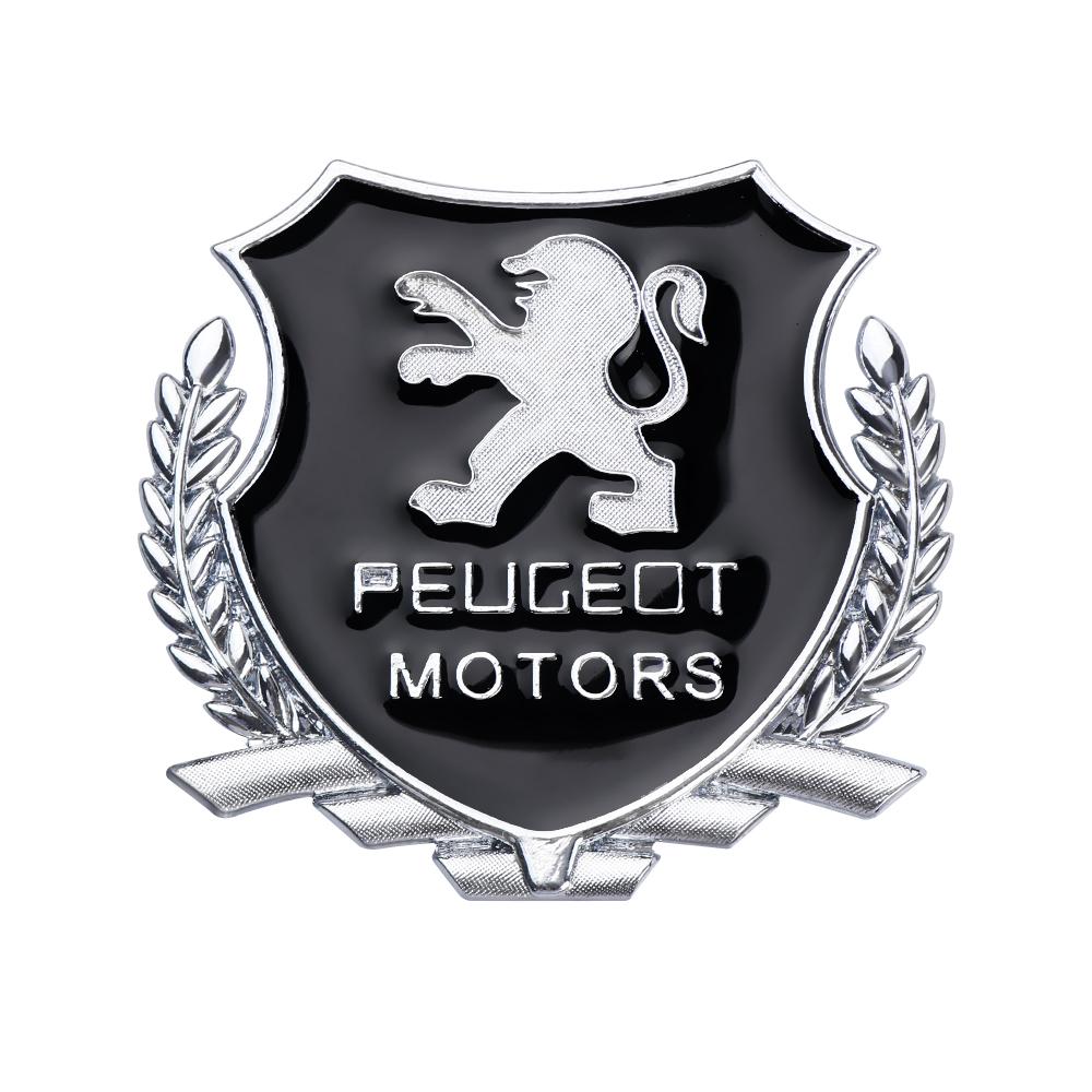 2026 Hot Car Sticker 1PCS 3D Metal Auto Styling Logo Car Sticker Badge Emblem Tail Decal For Peugeot 207 3008 206 208 308 307 40