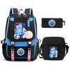 Anime Cartoon Peripheral Printing Children'S Backpack Student Schoolbag Three-Piece Set Shoulder Bag Pencil Case