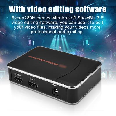 Карта видеозахвата Ezcap280 HDMI с независимым микрофонным аудиовходом, 1080P30Hz HighClear