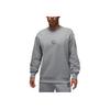 Jordan Спортивная удобная мягкая толстовка Flight Fleece Crewneck с длинным рукавом, мужская толстовка Carbon FV7259-091