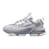 Li Ning Star Cloud M1 Ткань амортизирующая нескользящая износостойкая дышащая низкая спортивная повседневная обувь мужские кроссовки серо-белые AGCQ201-4