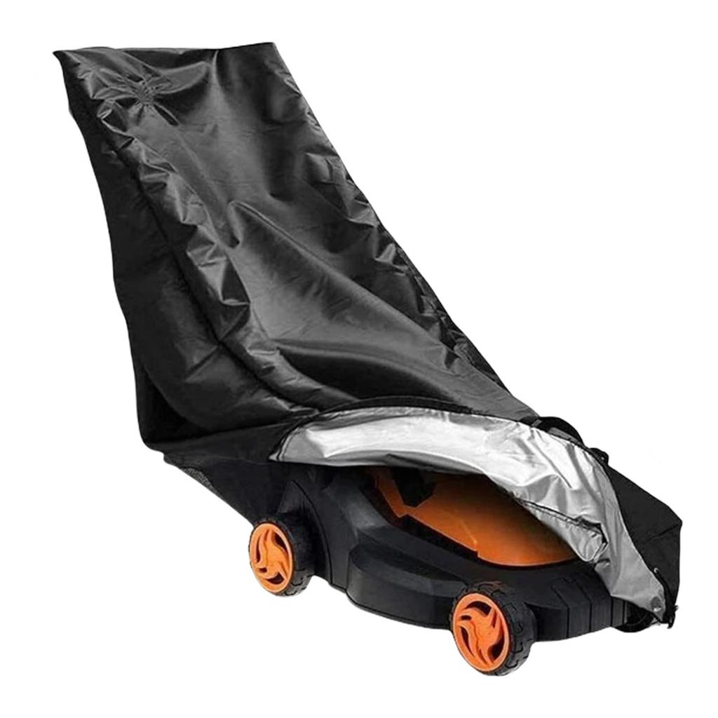 Heavy Duty Universal Lawn Mower Cover Waterproof Dustproof Oxford Fabric With Windproof Drawstring For Outdoor Protector