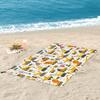 Road Work Watercolor Construction Vehicles Beach Towel Soft Microfiber Quick Dry Absorbent Quick Towels For Bath