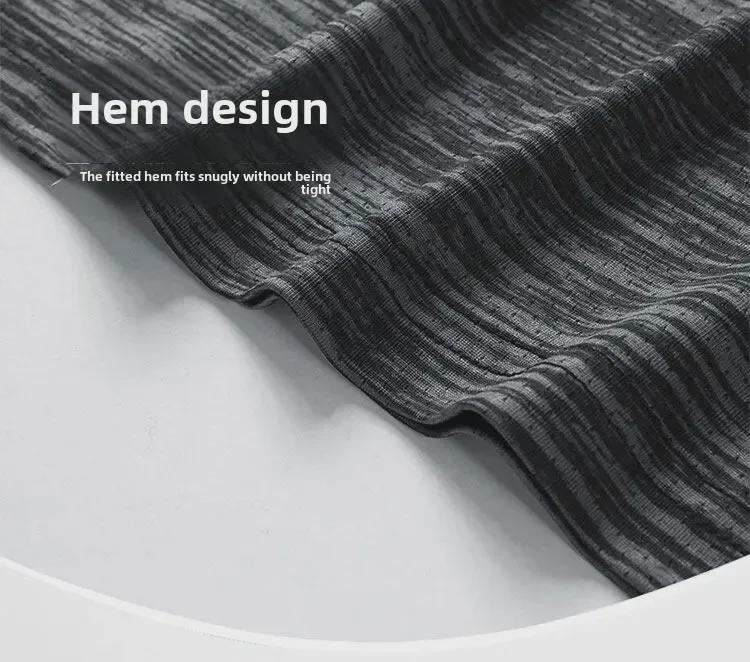 Мужская летняя футболка с рисунком бамбука, быстросохнущая, из ледяного шелка, размеры M-8XL, короткий рукав, круглый вырез