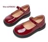 Spot Goods Kids' Princess Leather Shoes - Spring/Autumn 2025, Black Primary School Performance Shoes, Soft Leather and Sole.
