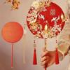 Двусторонний Веер для Свадебной Группы Китайский Стиль Свадебный Туань Фань Косплей Фан для Ханьфу Фото Реквизит