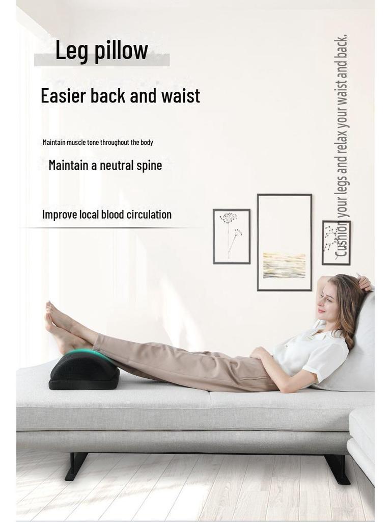 Comfortable PU Foam Foot Pillow: Slow Rebound Knee Support for Home or Office