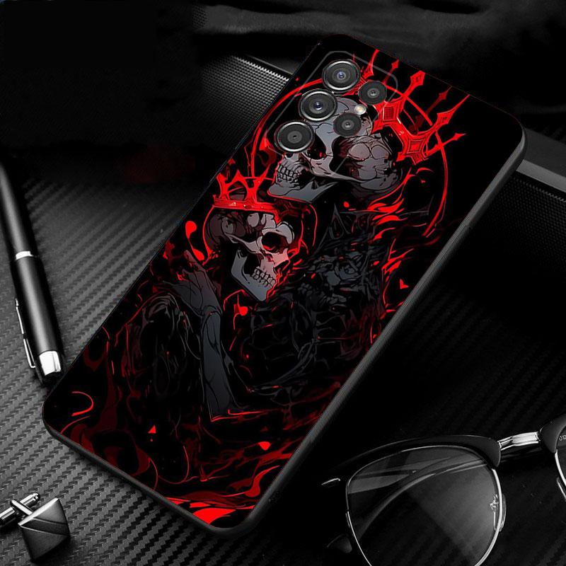 Чехол для телефона Samsung Galaxy S25 S24 S23 S22 S21 Ultra S24 S23 S22 S21 S25 Plus S24 S25 FE Skeleton Art