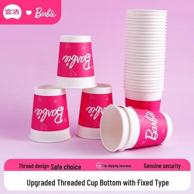 Одноразовые бумажные стаканчики Барби