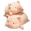 Furry Pig Plush Toy Stuffed Lying Piggy Plushie Doll Cartoon Animal Soft Touch Hug Pillow Cushion Kids Baby Birthday Gift
