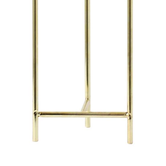 1 Set Flower Pot Stylish Iron Frame Flower Stand Elegant Ceramic Flowerpot for Home Office Room Decoration