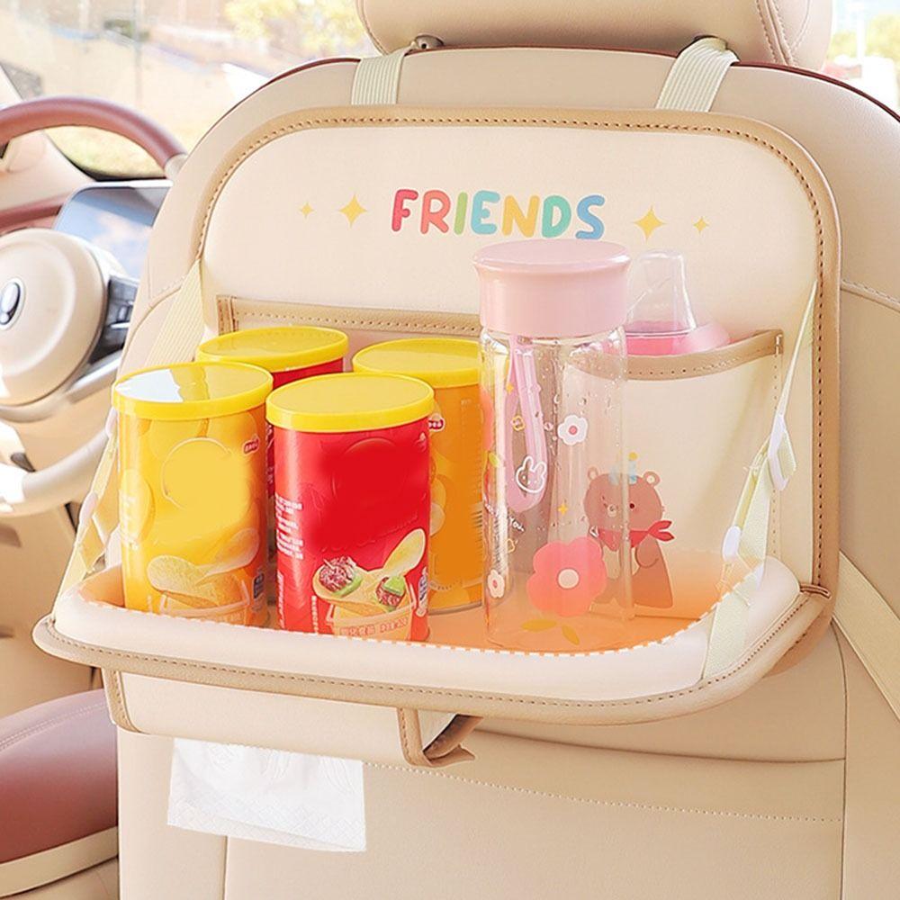 Folding Car Back Seat Tray Large Capacity Car Work Dining Table  Auto Food And Drink