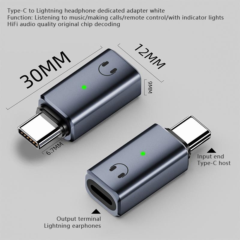 Новый Type-C Проводной Аудио Адаптер AUX для Наушников для Lightning для iPhone для iPad для Macbook Ноутбука Преобразователь Проводной Гарнитуры OTG