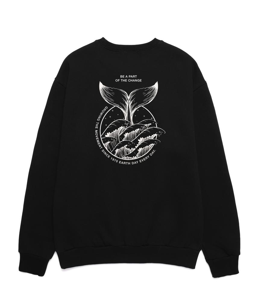 VANNWORKS Худи оверсайз «День Земли каждый день» ((Vls0005) черный (Тип)