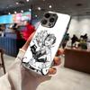 Чехол для телефона Аниме Dandadan Для IPhone 17 Pro Max 15 Pro 16 14 Plus 12 13 Mini 11 Pro Ударопрочный Электроокрашенный Стеклянный Чехол