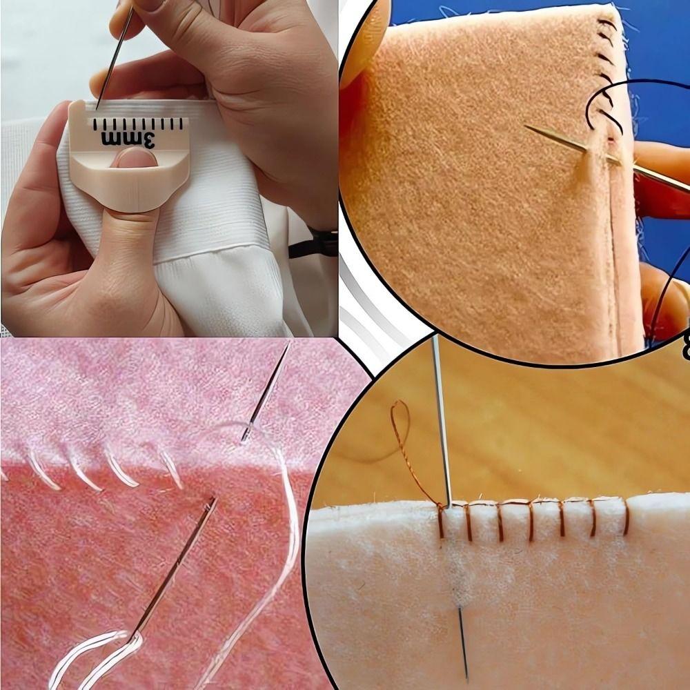 Multifunctional Sewing Template Kit Non-Slip DIY Hand Sewing Aids  for Consistent Stitches
