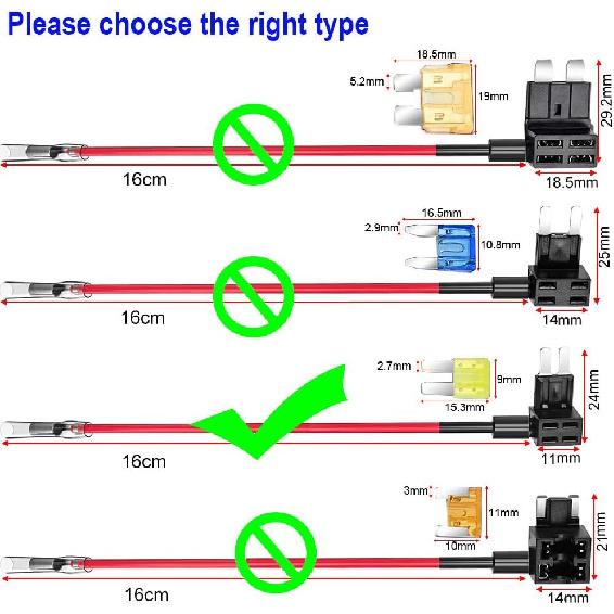4pcs 12V-24V Add-a-Circuit Micro2 Fuse Tap, Piggy Back Blade Fuse Holder with Wire Harness, 6 pcs Micro 2 Fuse (5A 10A 15A) and Fuse Puller