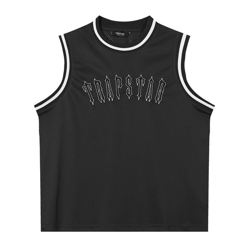 Trapstar Embroidered Alphabet Tank Shorts Set Summer Leisure Sports Two-piece Set