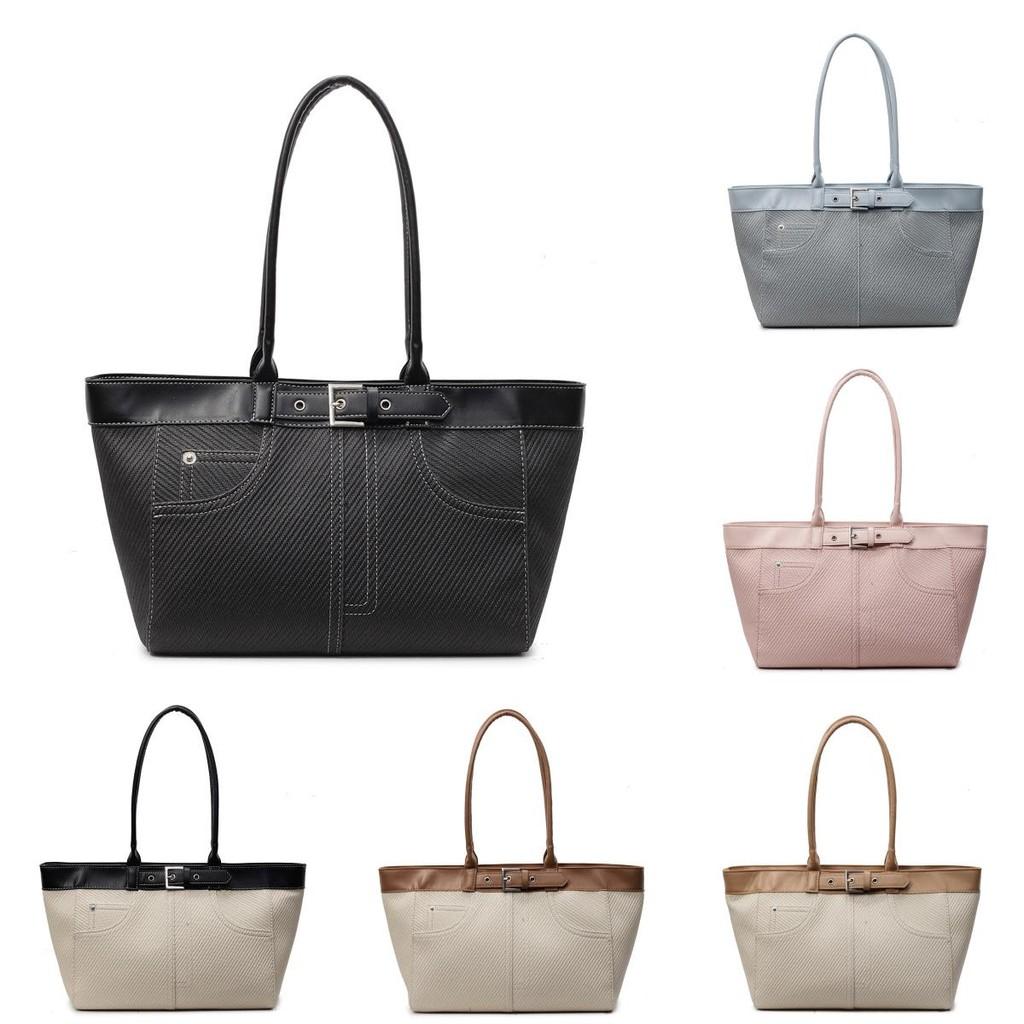 Contemporary Women Large Capacity Bag Internal Zipper Pocket Adjustable Straps