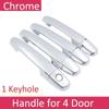 For Toyota Corolla Verso AR10 2004~2009 Chrome Door Handle Cover Car Accessories Stickers Trim Set