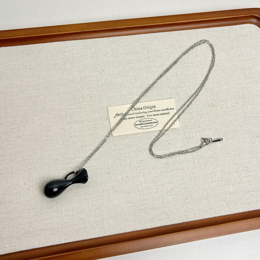 Jewelry Accessories Water Bottle Necklace Silver Color Sweater Chain Accessories